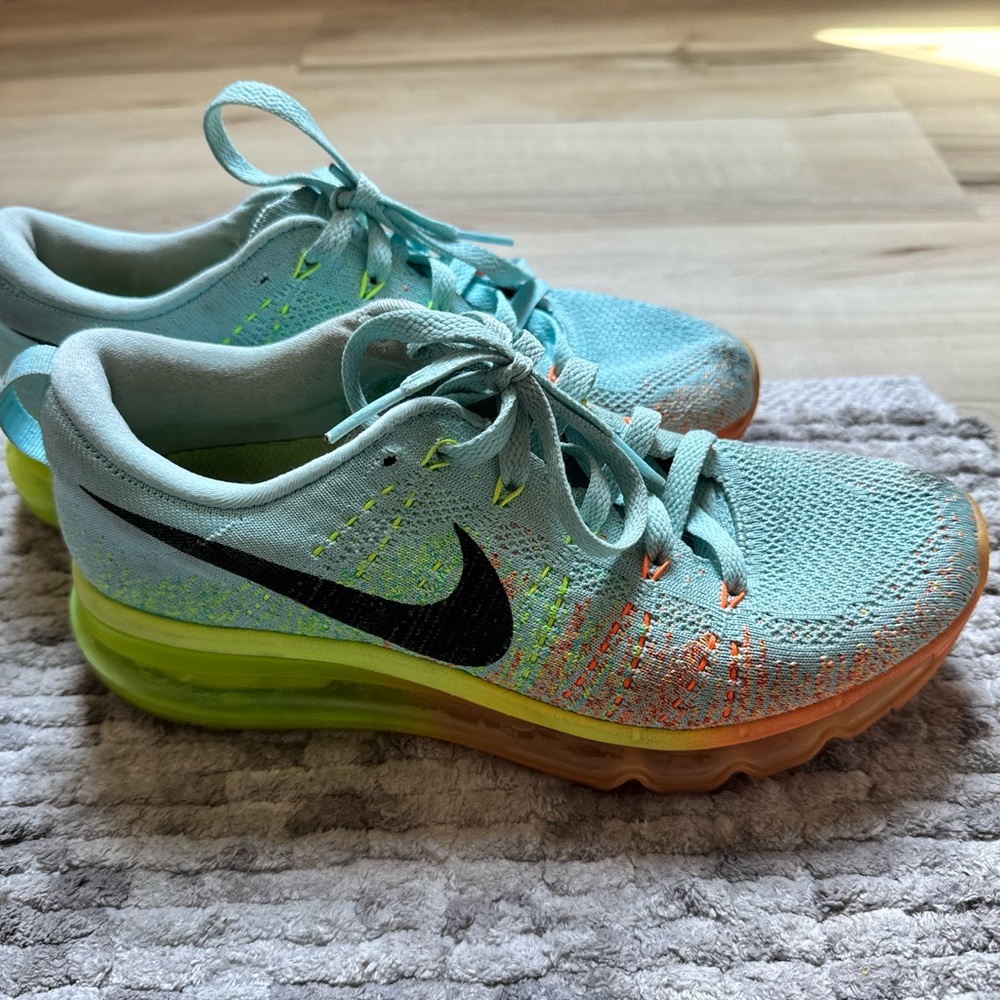 Nike Blue and Orange Women's Sneakers